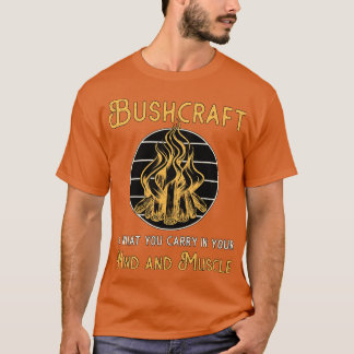 ブッシュクラフト自然アドベンチャーサバイバルアウトドア Tシャツ
