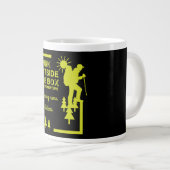 ブッシュクラフト訓練とツアー会社プロモーション ジャンボコーヒーマグカップ (正面右)