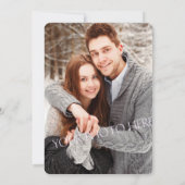 ブッシュゴールドのコンフェッティ ウェディングフォト セーブザデート (裏面)