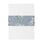 ブッシュゴールドグリーンの多肉植物ダスティーブルーウェディング 招待状ベリーバンド (裏面例)