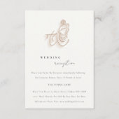 ブッシュゴールド フラワクリシュナ インドの結婚式の披露宴 エンクロージャーカード (正面)