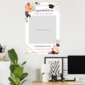 ブッシュゴールド フラワー 卒業パーティー フォトプロップ ポスター (ホームオフィス)