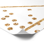 ブッシュゴールド フローラル 卒業パーティー フォトプロップ ポスター (角)