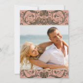 ブッシュゴールド ヴィンテージ オルネート セーブ・ザ・デート フォト 招待状 (裏面)