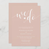 ブッシュシャンパン ウェディング ご招待 招待状 (正面/裏面)