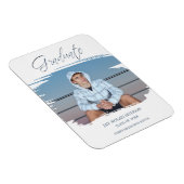 ブッシュストロークお洒落タイポグラフィ大学院 マグネット (右側)