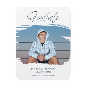 ブッシュストロークお洒落タイポグラフィ大学院 マグネット