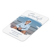 ブッシュストロークお洒落タイポグラフィ大学院 マグネット (左側)