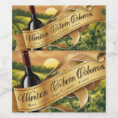 ブッシュスパークリングワインブライダルシャワーミニスパークリング ワインラベル (シングルラベル)