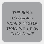 ブッシュテレグラフ スクエアシール (正面)