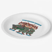 ブッシュテールパーティープレート ペーパープレート (アングル)