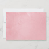 ブッシュピンクとローズゴールドの結婚式のSave the Date セーブザデート (裏面)