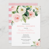 ブッシュピンクのウェディングシャワー招待状 招待状 (正面/裏面)