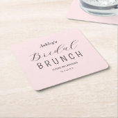 ブッシュピンクのウェディング ブランシュ ペーパーコースター (アングル)