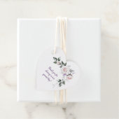 ブッシュピンクのバラと紫の野花のウェディング | フェイバータグ (インサイチュ)