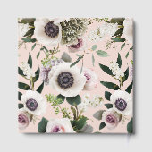 ブッシュピンクのバラに白いアネモネ ゲストブック (裏面)