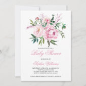 ブッシュピンクのベビーシャワー招待状 招待状 (正面)