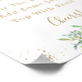 ブッシュピンクのミモザ バー看板 ポスター (角)