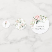 ブッシュピンクのローズグリーンウェディング ブライズシャワー コンフェッティ (正面)