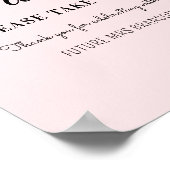 ブッシュピンクの景品 結婚前お披露目パーティー ポスター (角)