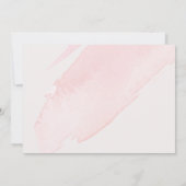 ブッシュピンクの水彩ウォッシュ セーブ・ザ・デート (裏面)