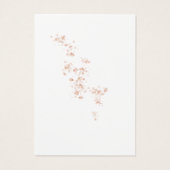 ブッシュピンクの水彩画ウェディングガールイヤリングホルダー (裏面)