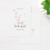 ブッシュピンクの水彩画ウェディングドレスメイドイヤリングホルダー (デスク)