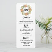 ブッシュピンクの牡丹の縁のメニュー メニュー (スタンド正面)