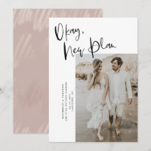 ブッシュピンクの結婚延期・日程変更のお知らせ Save The Date
