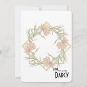 ブッシュピンクの芍薬 サンクスカード サンキューカード (裏面)