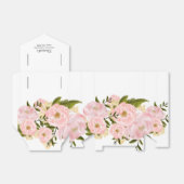 ブッシュピンクの芍薬 ブライダルシャワーのお土産箱 フェイバーボックス (折り畳みなし)
