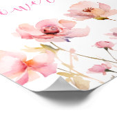 ブッシュピンクの花で作るオリジナルブーケの花コーナー ポスター (角)