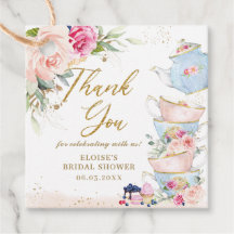 ブッシュピンクの花のティーパーティー ベビーシャワー 誕生日