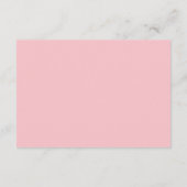 ブッシュピンクの花のデザインの結婚前お祝いゲーム エンクロージャーカード (裏面)