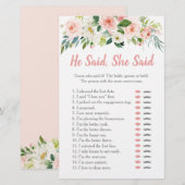 ブッシュピンクの花のヒサイ・シーセイ ブライダルゲーム (正面/裏面)