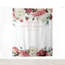 ブッシュピンクの花の結婚式前祝賀会の背景