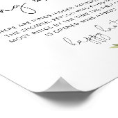 ブッシュピンクの花リングハント ブライダルシャワーゲーム ポスター (角)