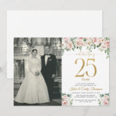 ブッシュピンクの花25周年記念 招待状 (正面/裏面)