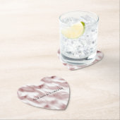 ブッシュピンクの豪華な結婚式 ペーパーコースター (インサイチュ)