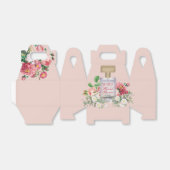 ブッシュピンクの香水ボトル 花のウェディングシャワー フェイバーボックス (折り畳みなし)
