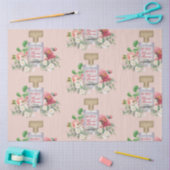 ブッシュピンクの香水ボトル 花のウェディングシャワー 薄葉紙 (クラフト)