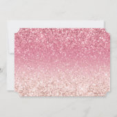 ブッシュピンクグリッター　保存日付のお知らせ セーブザデート (裏面)