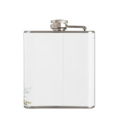 ブッシュピンクグリーンのウェディングシャワー フラスコ フラスク (裏面)