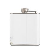 ブッシュピンクグリーンの花嫁のシャワー フラスコ フラスク (裏面)