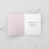 ブッシュピンクゴールドコンフェッティ サンクス サンキューカード (内部)
