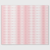 ブッシュピンクゴールドリボン ブライダルシャワー ラッピングペーパー (フラット)