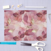 ブッシュピンクゴールドリーフ ブライダルシャワー 薄葉紙 (クラフト)