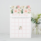 ブッシュピンクゴールド フローラル ブライダルシャワービンゴゲーム (スタンド正面)