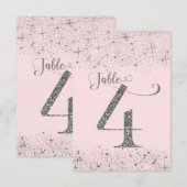 ブッシュピンクシルバーグリッター テーブルナンバー 4 (正面/裏面)