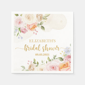 ブッシュピンクブルーム ブライダルシャワー スタンダードカクテルナプキン